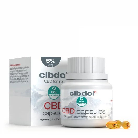 CIBDOL CBD SOFT GELS  CAPSULES 5% 500mg 60 μαλακές κάψουλες